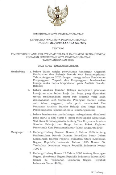 SK Tim Penyusun ASB Tahun 2025